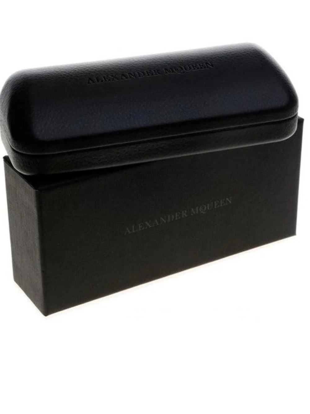 Empty Alexander McQueen Eyewear Sunglasses Case Storage Box in Black